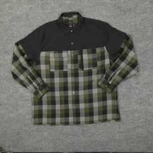 Wrangler Black and Green Checkered Men's Shirt